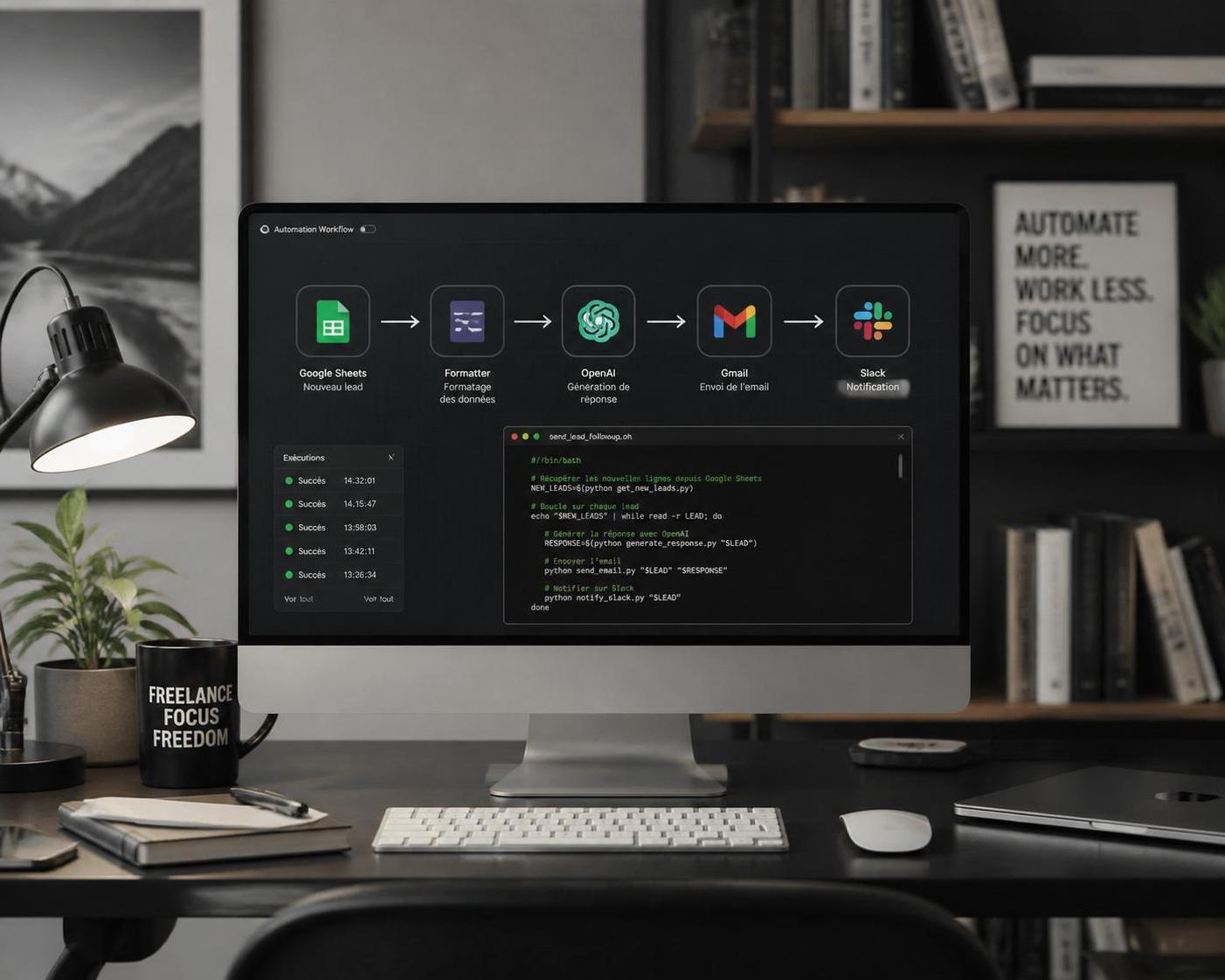découvrez comment automatiser facilement vos tâches répétitives en tant que freelance, en utilisant des shell scripts et des outils no-code pour gagner en efficacité et optimiser votre temps.